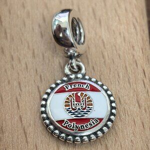 Pandora French Polynesia Exclusive Dangle Charm Pendant, S925 Silver Bracelets